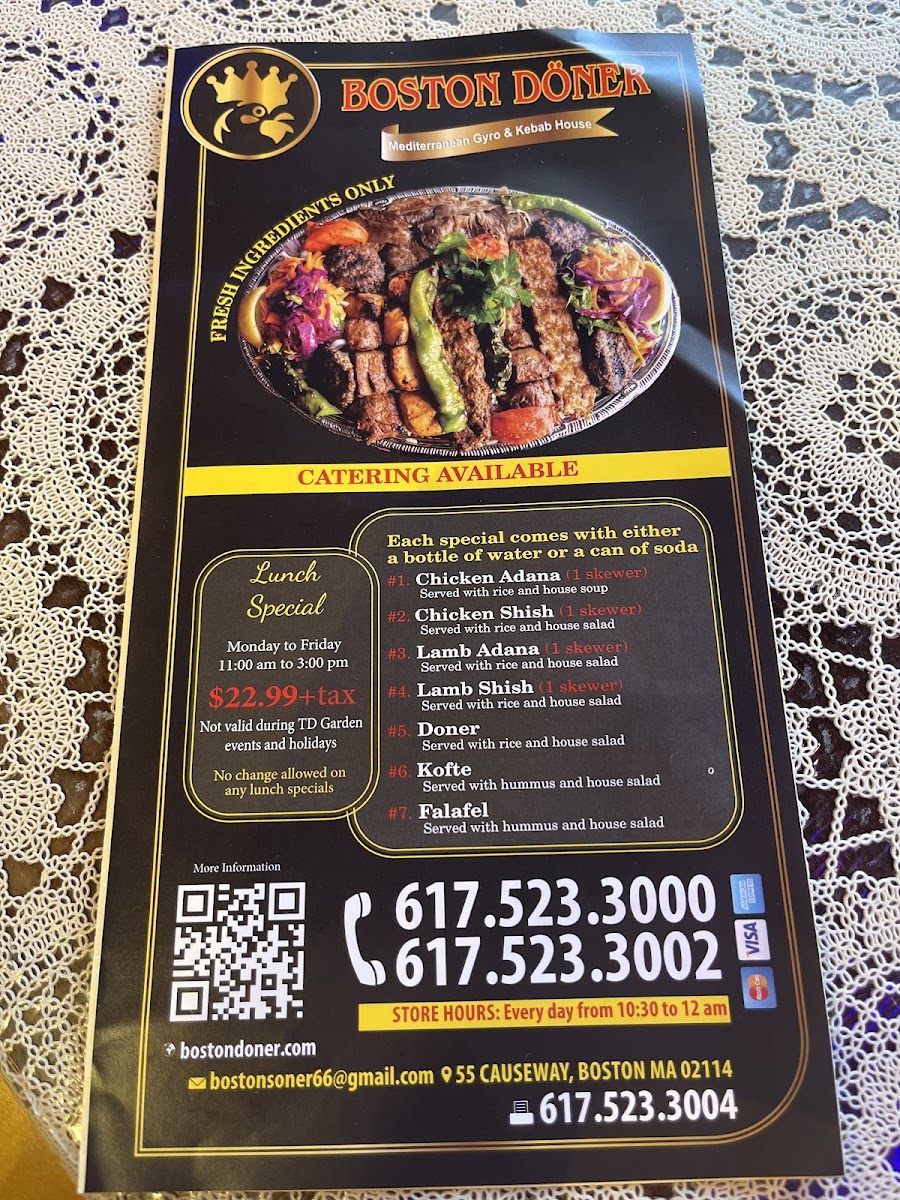 Boston Doner Menu - Image 2