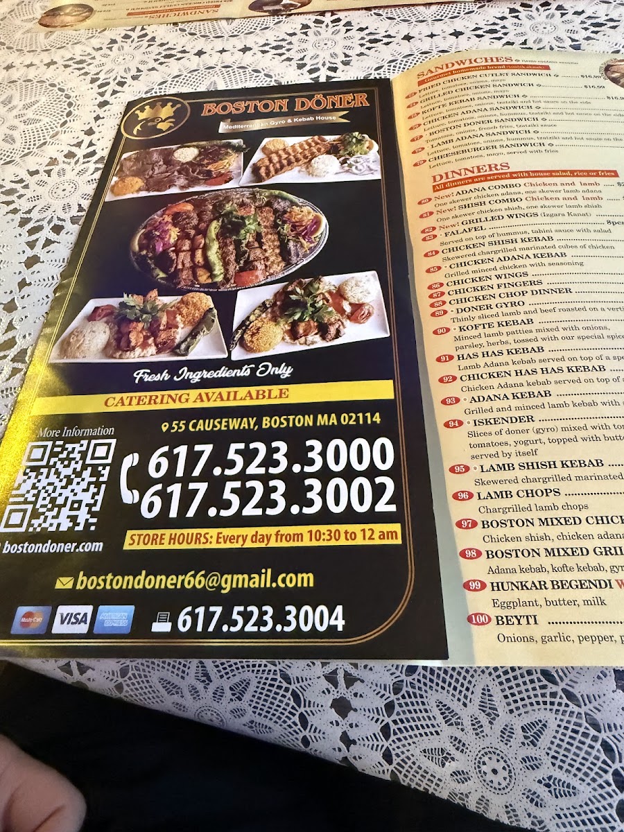 Boston Doner Menu - Image 3