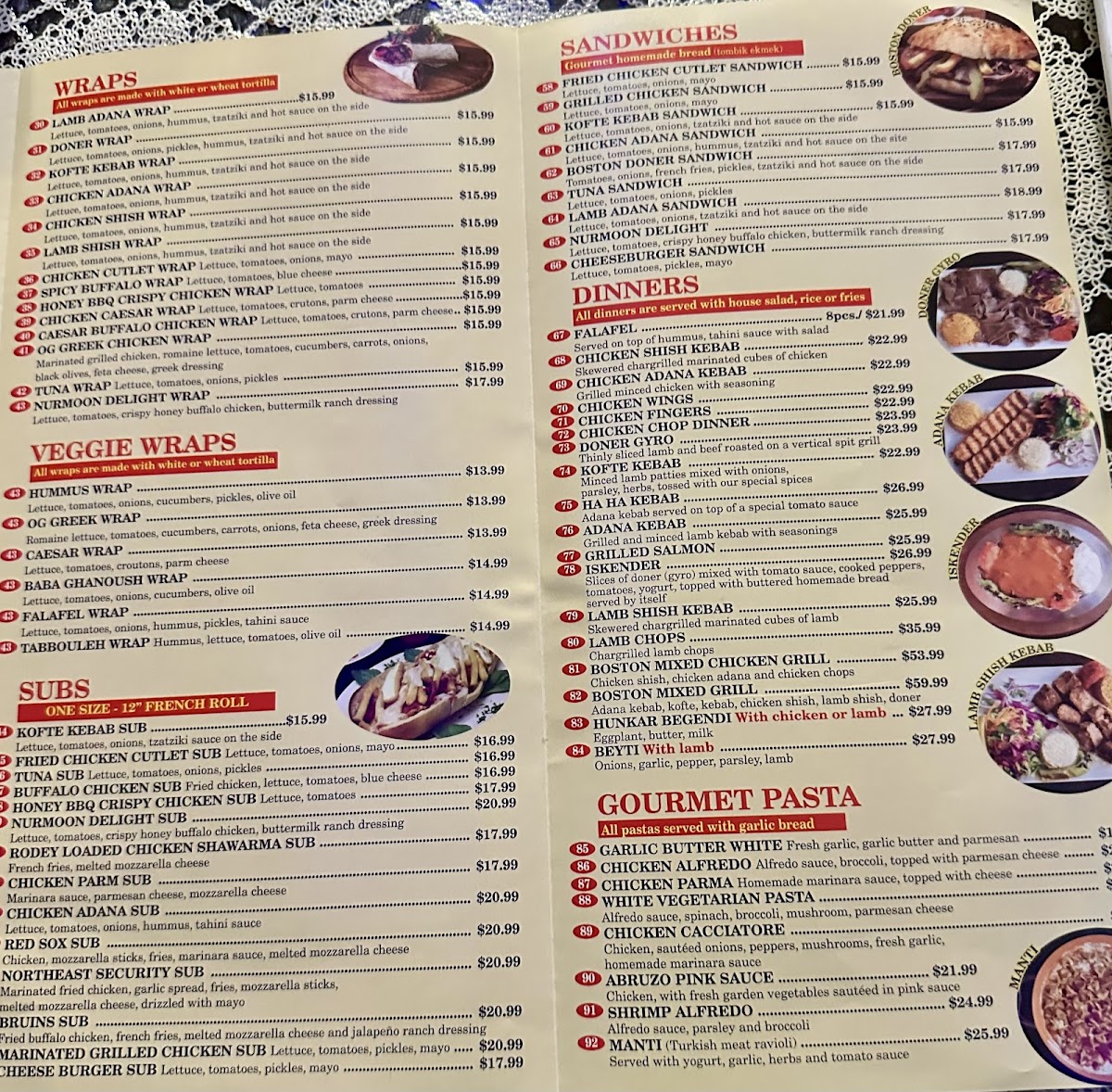 Boston Doner Menu - Image 5