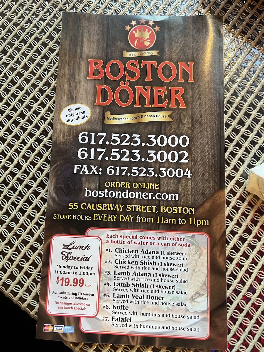 Boston Doner Menu - Image 6